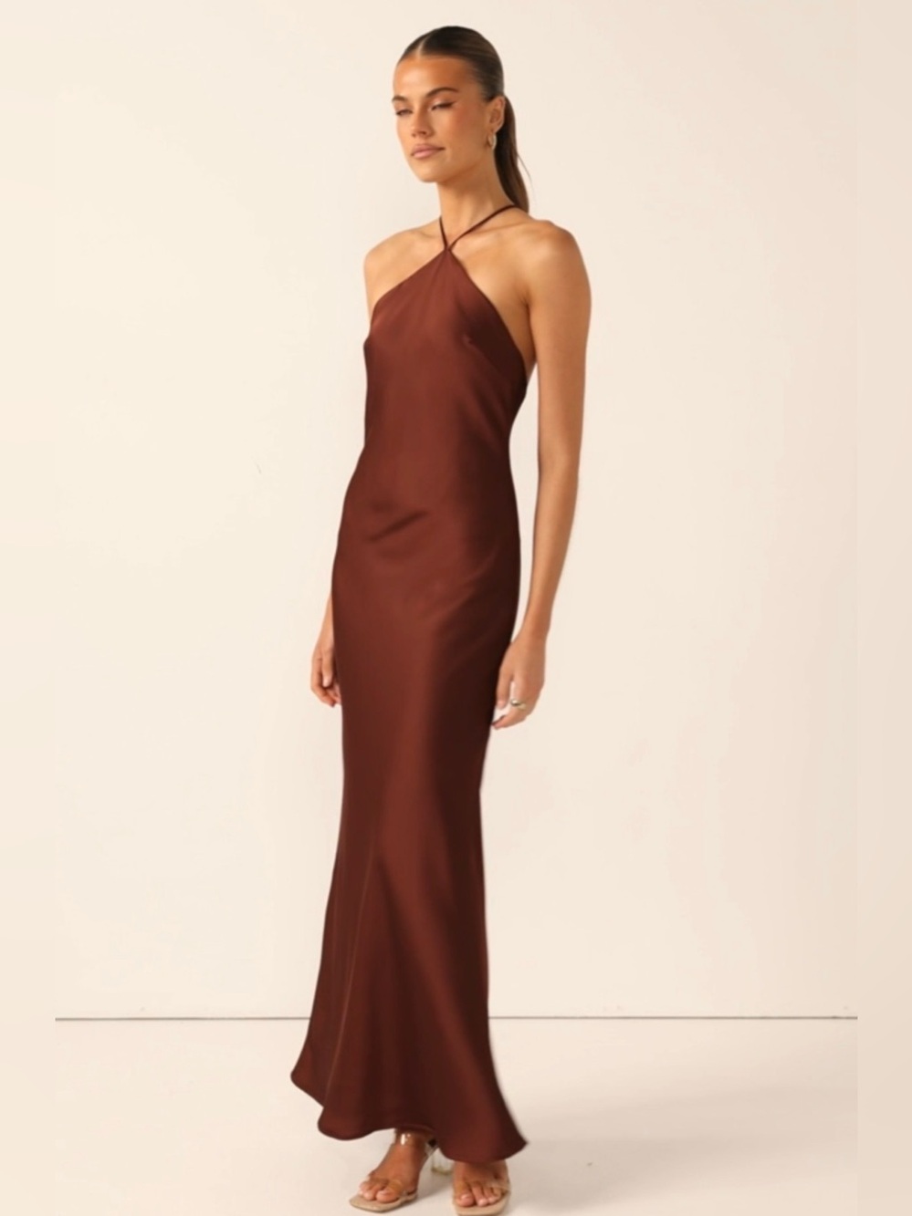 Billy J Brown Chiara Strappy Formal Bridesmaid Maxi Dress Size 10